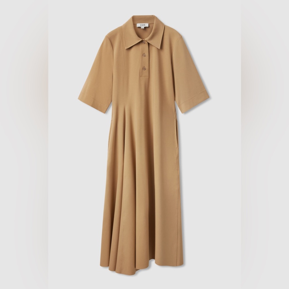 COS Asymmetric Polo Shirt Dress